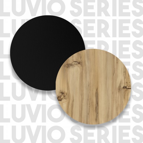 Luvio mediebenk 7 - Eik/svart Luvio mediebenk 7 - Eik/svart