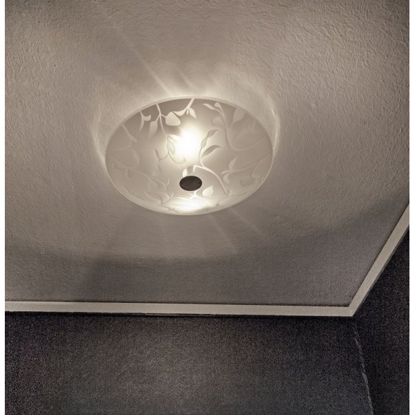 Plafond Bladverk - Hvit/stål Plafond Bladverk - Hvit/stål