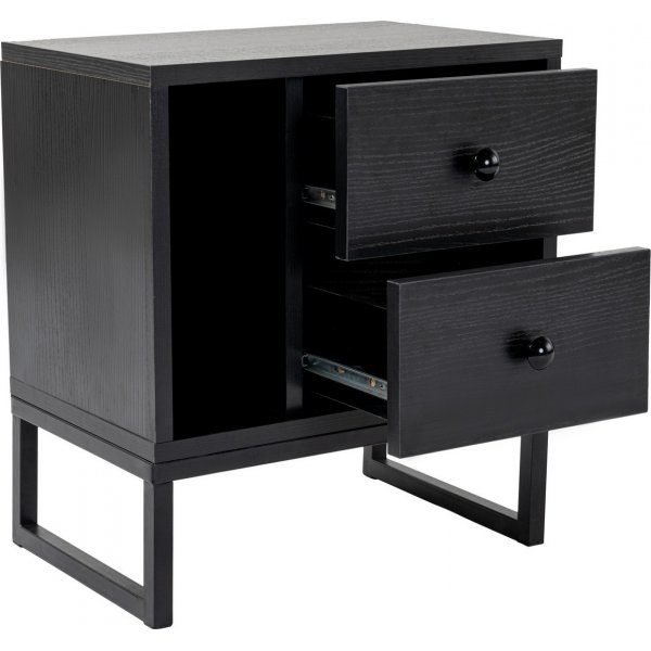 Glimmer nattbord - Sort tre/sort Glimmer nattbord - Sort tre/sort