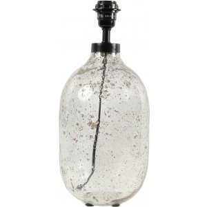 Groove lampefot - Klart glass - 40 cm