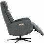 Marbck lyx recliner- lenestol (2 el-motorer) innebygget fotskammel - Lysegrtt tystoff