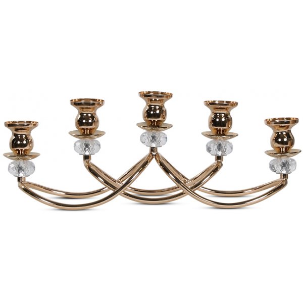 Lysestake Blinga for 5 stk lys - Messing / Diamant