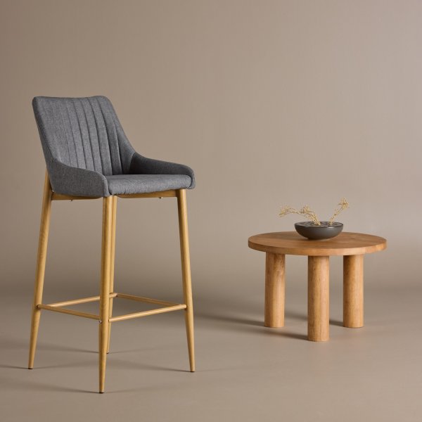 Barstol Argon - Eikimitation / Grå Barstol Argon - Eikimitation / Grå