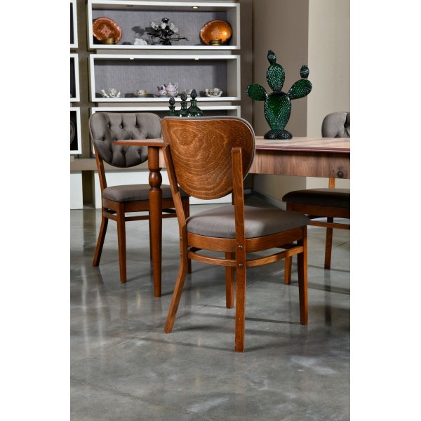 Oscar spisegruppe - Valnøtt/brun Oscar spisegruppe - Valnøtt/brun