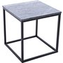 Accent sofabord 50 - Gr marmor/svart understell
