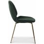 Deco velvet stol - Grnn / Messing