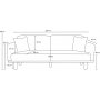 Reims 3-seters sofa - Gr