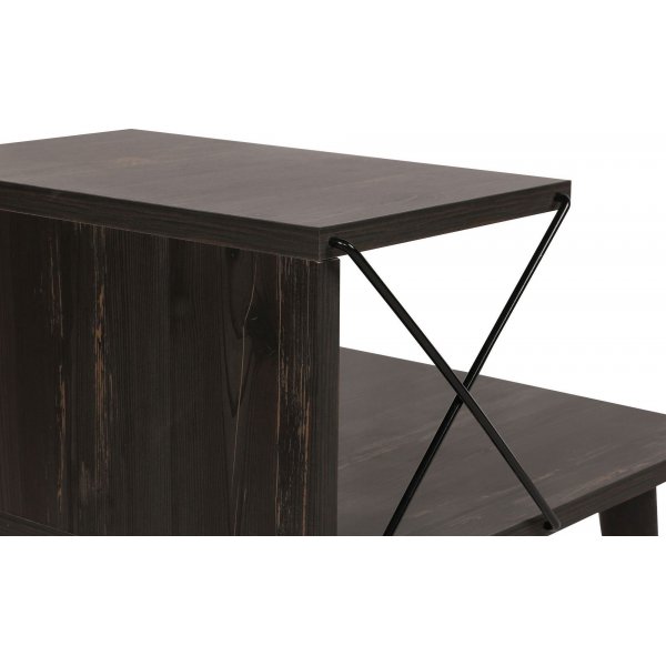 Cross nattbord - Mrkebrun