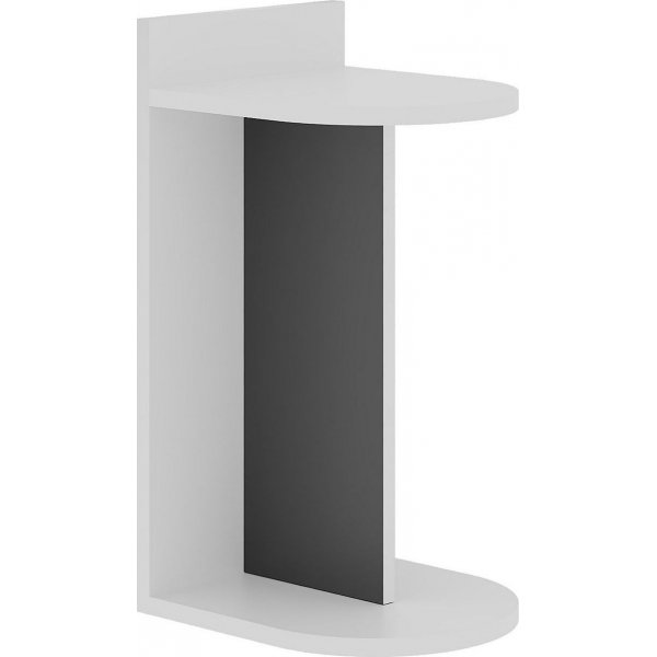 Dom sidebord - Hvit/antrasitt