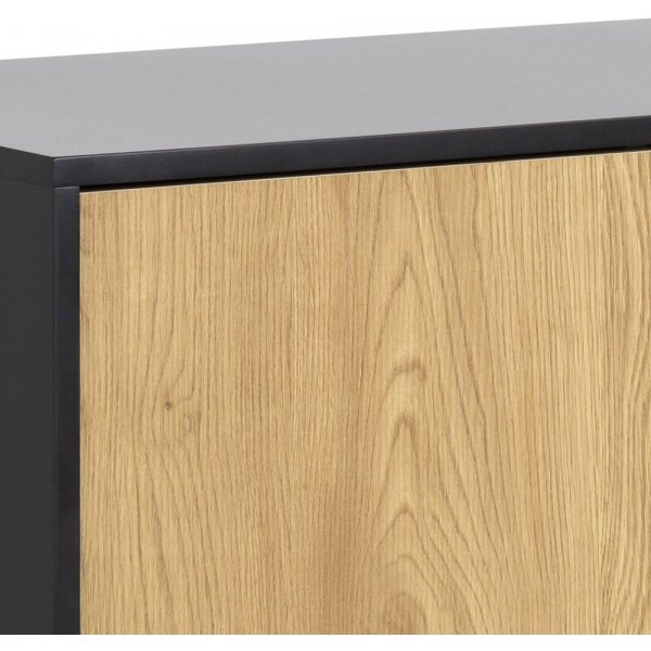 Seaford Skjenk - Svart/eik