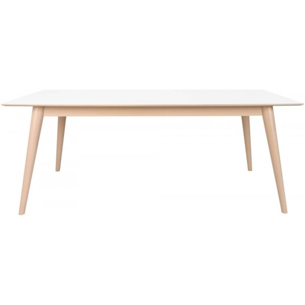 K�benhavn Spisebord - Hvit/Natur - 195/285x90