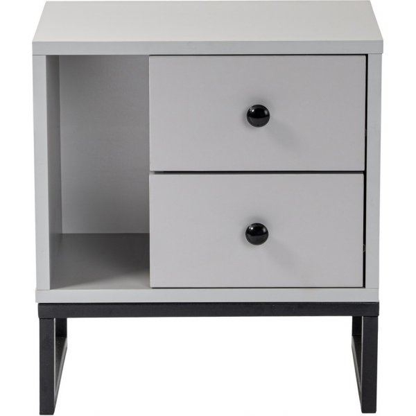 Glimmer nattbord - Grå/svart Glimmer nattbord - Grå/svart