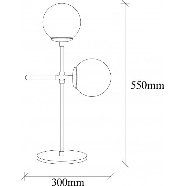 Mudoni bordlampe - Svart Mudoni bordlampe - Svart
