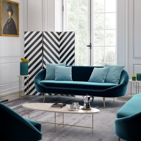 Matilda 3-seters sofa - Petroleumsblå Matilda 3-seters sofa - Petroleumsblå