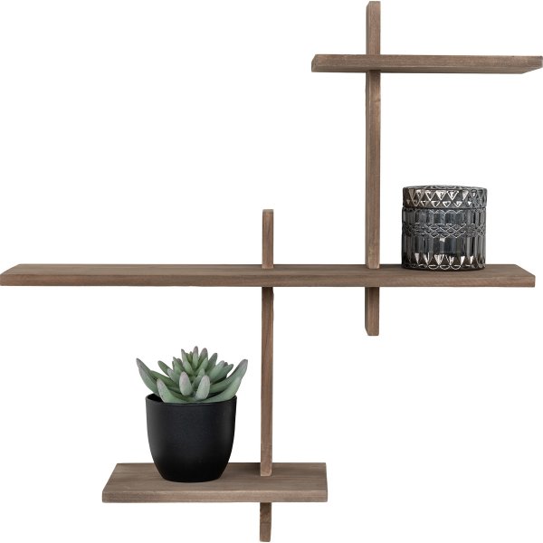 Gavi vegghylle - Brunbeiset furu Gavi vegghylle - Brunbeiset furu