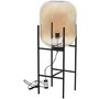 Elements gulvlampe - Sort/klart glass