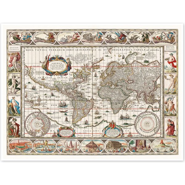 Veggdekorasjon - Verdenskart Mini Veggdekorasjon - Verdenskart Mini