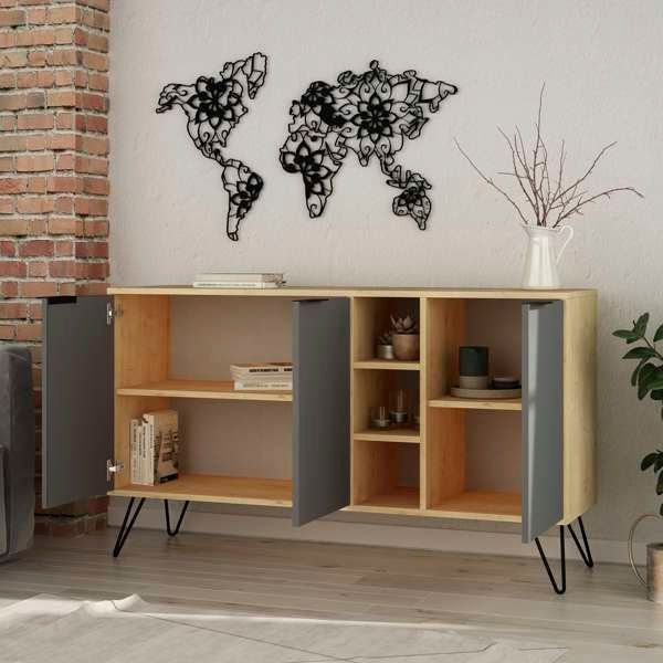 Clara skjenk - Eik/antrasitt Clara skjenk - Eik/antrasitt