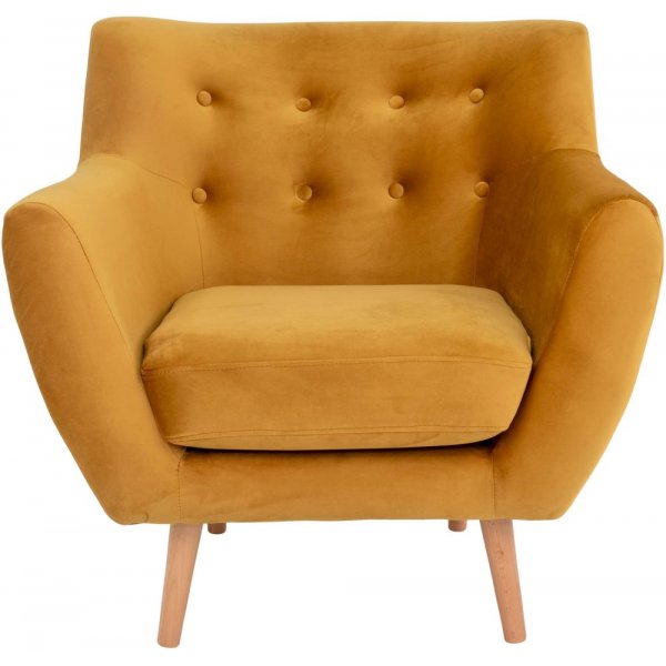 Monte lenestol - Gul/bøk Monte lenestol - Gul/bøk