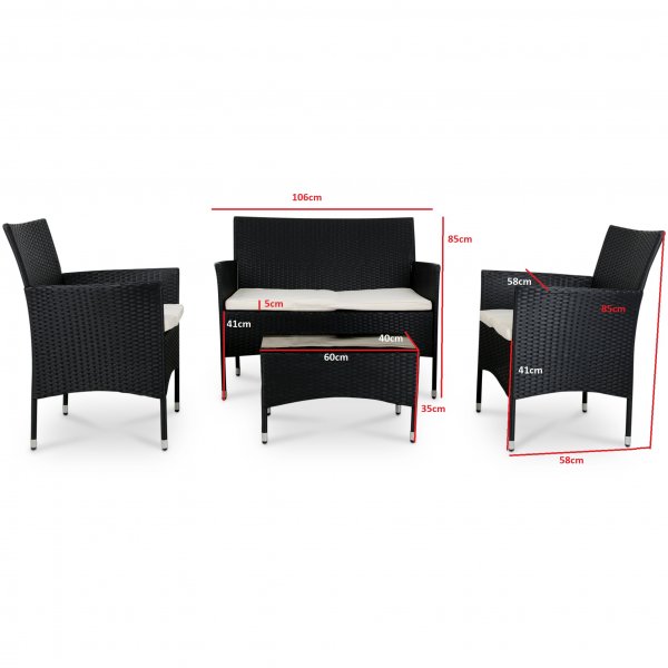 Fjllbacka salongsett for balkong