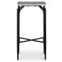 Wayne sidebord, kryss - Lysegr marmor (Foliering)