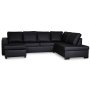 Solna U-sofa D3A - Bonded Leather