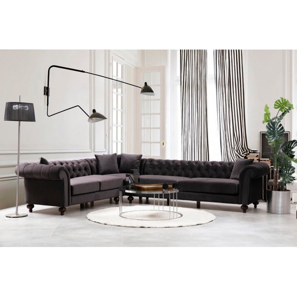 Bogart hjørnesofa - Brun Bogart hjørnesofa - Brun
