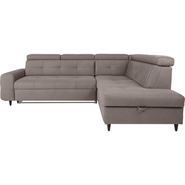 Matras hjørnesovesofa med åpen ende høyre - Grå Matras hjørnesovesofa med åpen ende høyre - Grå