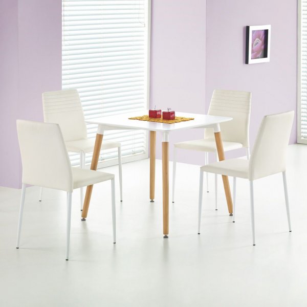 Nesto spisebord 80x80 cm - Hvit