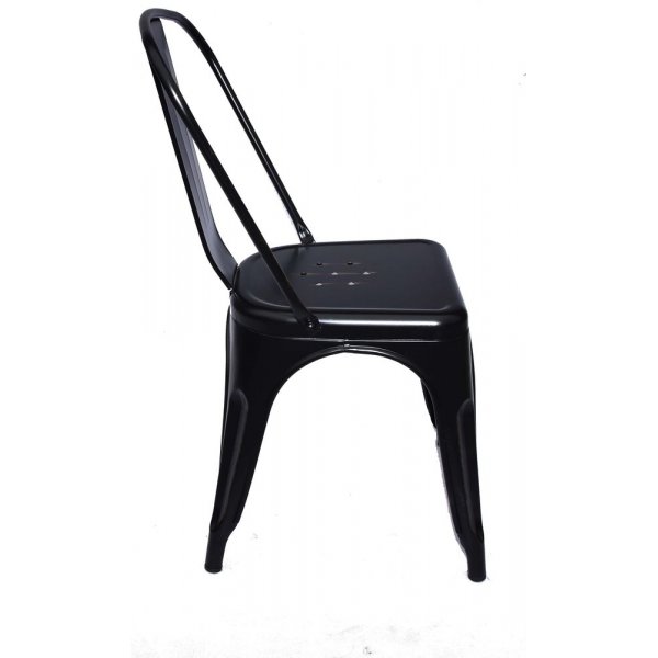 Metallstol Industry - Svart børstet stål + Tekstilrens for møbler Metallstol Industry - Svart børstet stål + Tekstilrens for møbler