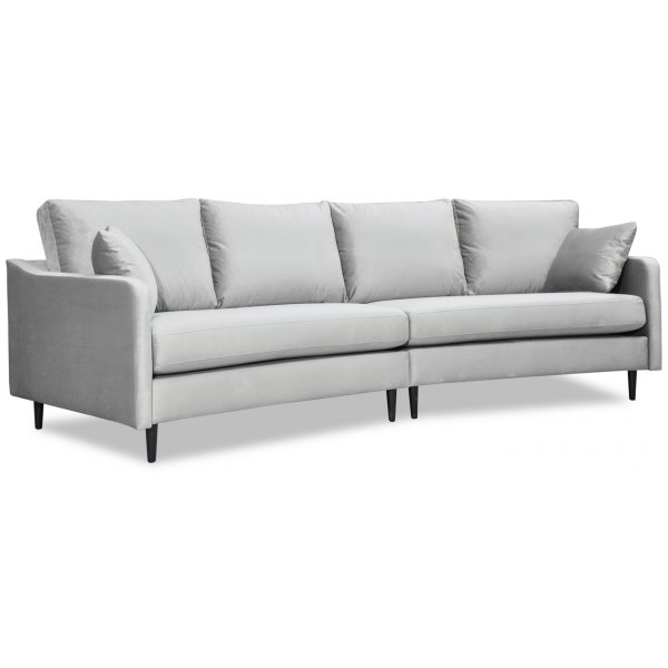 Visby 4-seters buet sofa 301 cm - Lysegr� fl�yel