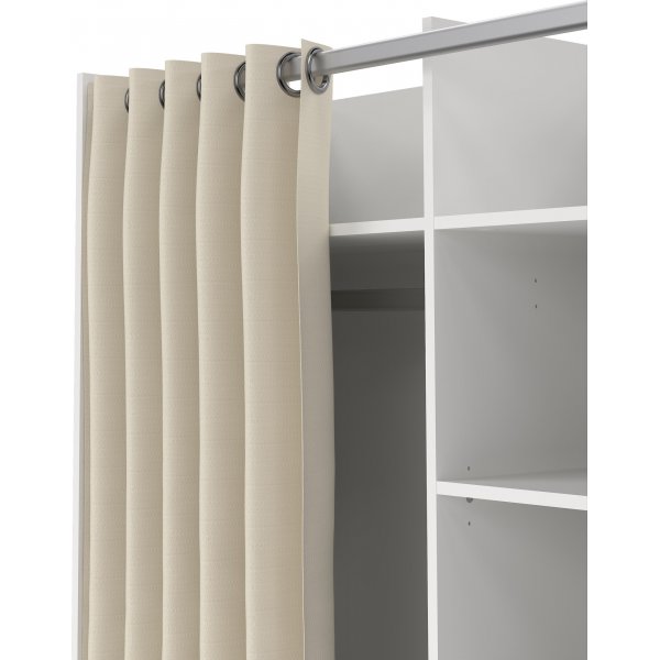 Lola garderobe - Hvit/beige