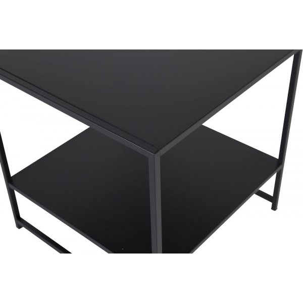 Trene sidebord med hylle - Svart Trene sidebord med hylle - Svart