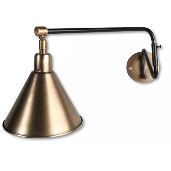 Froggy Vegglampe - Messing/Svart