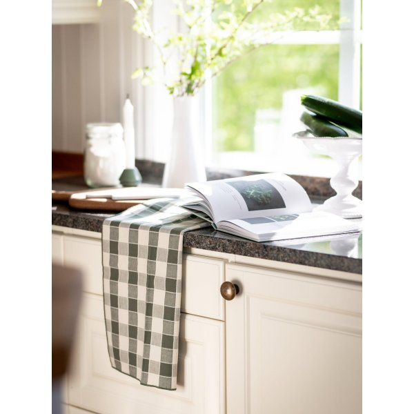 Mary kjøkkenhåndkle 50 x 70 cm - Mosegrønn Mary kjøkkenhåndkle 50 x 70 cm - Mosegrønn