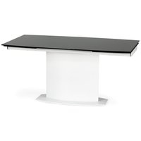 Leslie spisebord 160-250 cm - Hvit/sort Leslie spisebord 160-250 cm - Hvit/sort