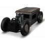 Vintage Bil salongbord med vinstativ - Metall/mango