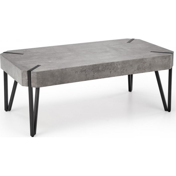 Marlene sofabord - Svart/betongm�nster