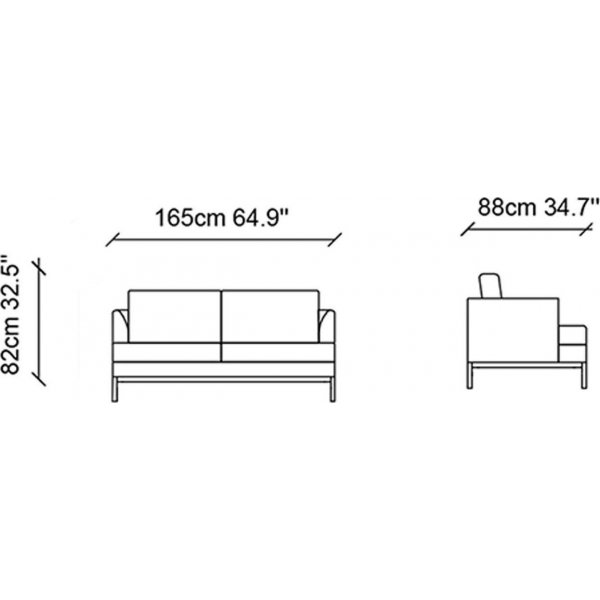 Pearl 2-seters sofa - Krem Pearl 2-seters sofa - Krem