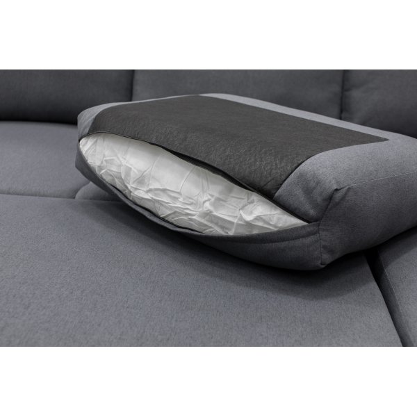 Sovesofa U-modell mørkegrå - Tärnö + Tekstilrens for møbler Sovesofa U-modell mørkegrå - Tärnö + Tekstilrens for møbler