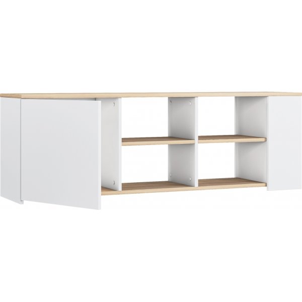Roma mediabenk - Eik/hvit