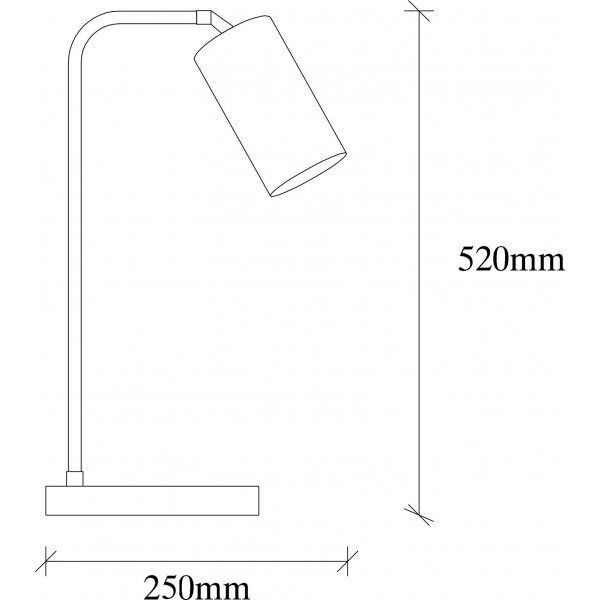 Emerald bordlampe - Svart/vintage Emerald bordlampe - Svart/vintage