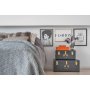 Matteus koffert X 2 (mrkegr | messing) + Flekkfjerner for mbler