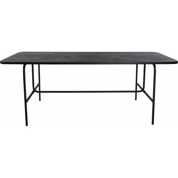 Kotte spisebord, 200 cm - Svart