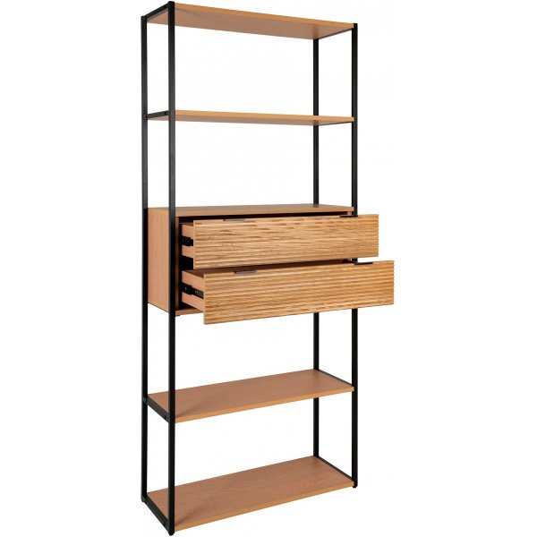 Minato bokhylle - Ask/svart Minato bokhylle - Ask/svart