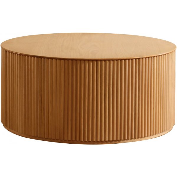 Cylinder rundt salongbord 100 cm - Eik