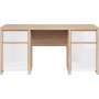Kaspisk skrivebord 160 x 65 cm - Eik/hvit