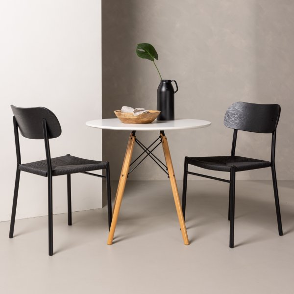 Danburi spisebord Ø60 cm - Hvit Danburi spisebord Ø60 cm - Hvit