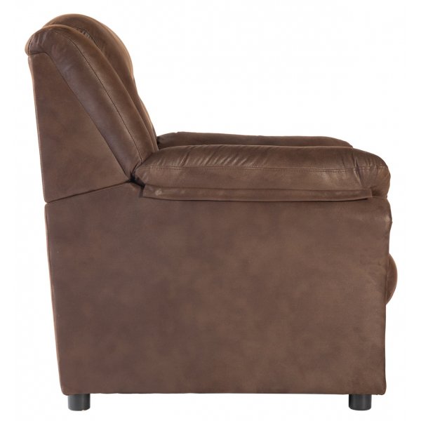 Vera lenestol i brunt mikrofiber + Tekstilrens for mbler