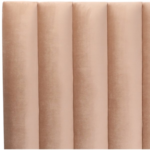 Pernilla Hodegavl Beige (fløyel) - Valgfri bredde Pernilla Hodegavl Beige (fløyel) - Valgfri bredde